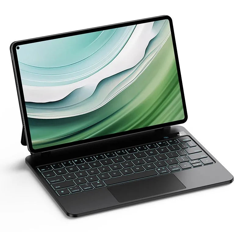 Huawei Matepad11 magnetic wireless keyboard cover in black with PU leather bag