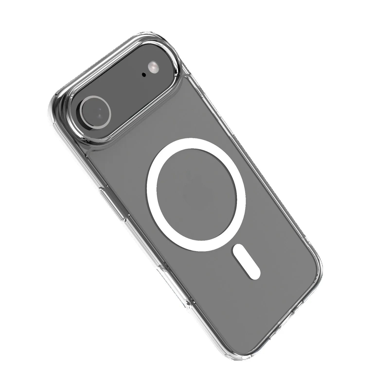 Transparent magnetic iPhone 17 AIR phone case showing TPU composite construction