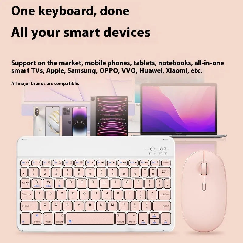 Bluetooth wireless keyboard for tablet PC in multiple colour options with USB charging cable