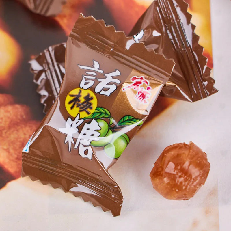 Bag of guava, plum sugar, and tangerine peel hard candy variety pack