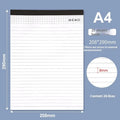 A4 tearable notebook with paper cover showing grid and blank page options