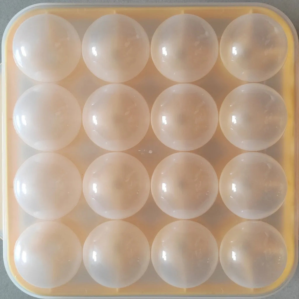 PP meatball maker mould in green, blue, yellow, or red, 22 x 19.5 x 8 cm, for fish balls and rice balls.