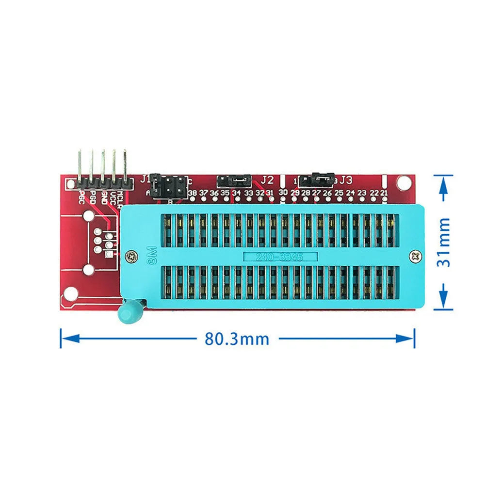 Offline PIC microcontroller programmer burner with multiple socket support