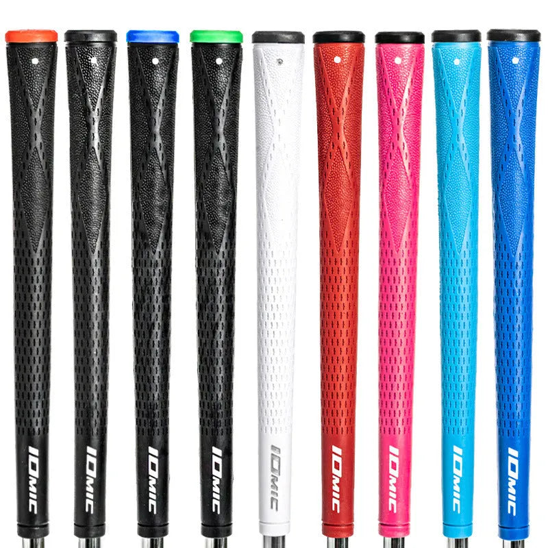 TPE non-slip golf club grip available in pink red blue white and black colours