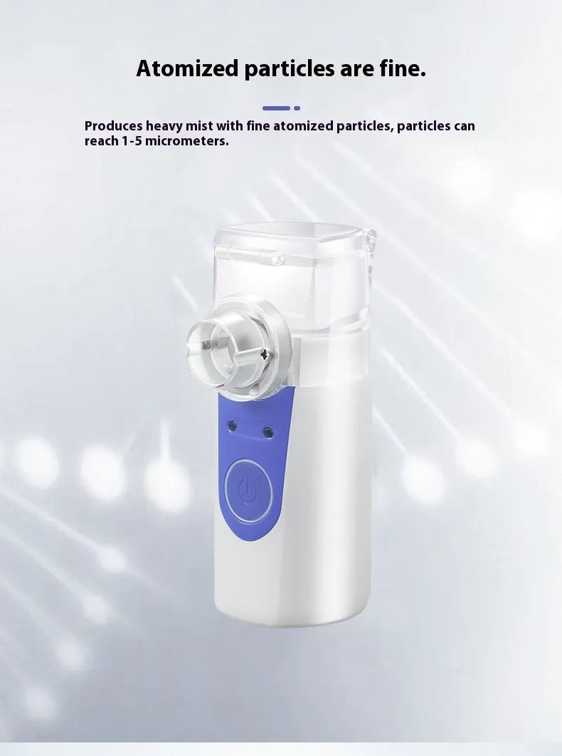 Columnar shaped USB handheld nebuliser spray machine for household drug atomisation