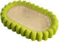 Green oval cat scratch pad bowl with sisal scratching surface measuring 650x420mm
