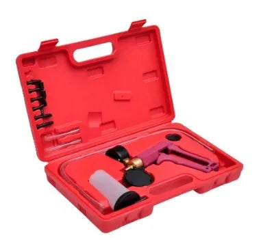 Aluminium alloy manual vacuum air blow gun tool for automotive repair with negative pressure suction system