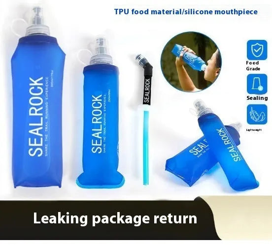 Plastic portable drinking straw for mountain climbing and biking activities