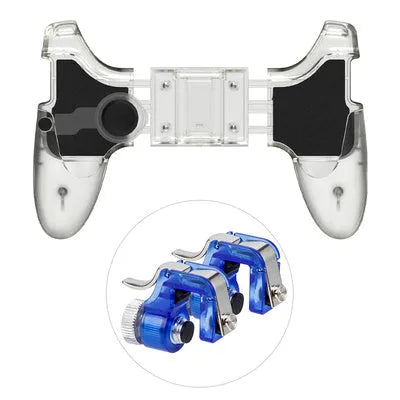 Mobile phone game controller auxiliary suit in black or brown black with plug-in physical connection
